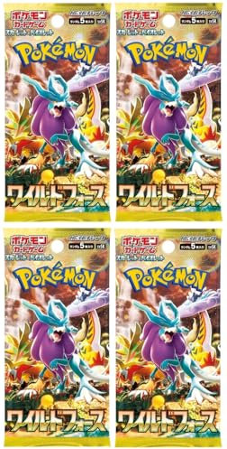 Pokemon Scarlet & Violet Wild Force - SV5K 4 Booster Packs - Japanisch und BB-Toy-Trades Toploader