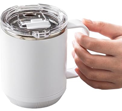 Tumbler De Voyage | Tumbler Thermique Isolé Sous Acier | Verre Induction 460ml Avec Poignée Pour Caffe Chaud Froid | Idéal Pour Voyage Camping Sport Bureau École