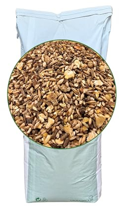Strukturmüsli für REH- und Rotwild 25 kg– Hochwertiges Wildmüsli mit Thermisch aufgeschlossenen Komponenten & Apfeltrester – Strukturreiches Wildfutter 25 kg