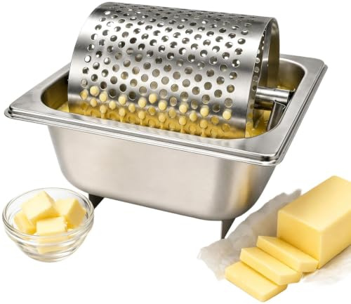 Smörhjul Diskmaskinssäker Avtagbar Rostfritt Stål | Smörroller Köks- Och Bageriverktyg För bullar, hamburgare, bröd, utomhusgrillning, BBQ-grill,