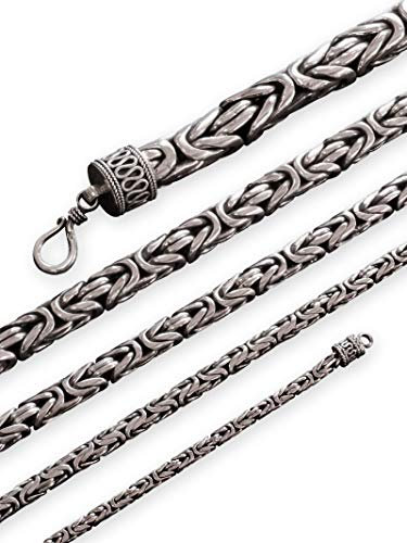 Fly Style Königs-Kette Herren - Echt-Silber-Kette Herren-Schmuck, Längen:ca. 51.0 cm, Stärke:8 mm
