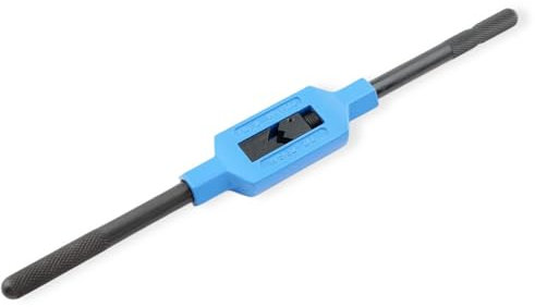 GSR Silver Windeisen DIN 1814 verstellbar, Handgewindebohrer (Gr.2 | M4 - M12), Spannbacken aus Werkzeug-Stahl, Vierkant-Aufnahme, Gewindeschneider Set Zubehör