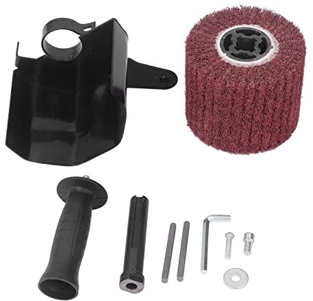 Poliermaschinen-Aufsatz, Zeichenmaschine Winkelschleifer Poliermaschine Zubehör Satiniermaschine, M10 Zeichenmaschine Winkelschleifer für Holz, Metall und Edelstahl