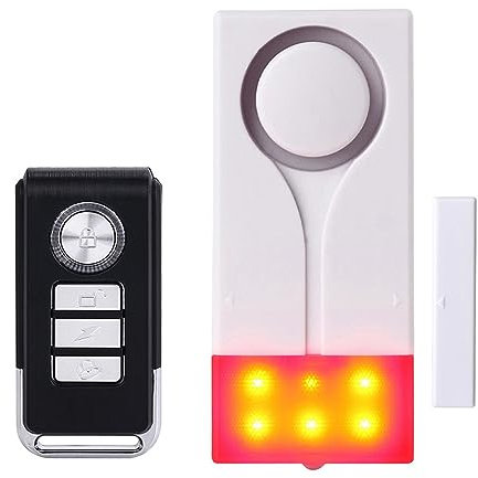 Meichoon Sensori di allarme porta finestra per sicurezza domestica senza fili con telecomando, antifurto, ladro per cancello piscina, garage, appartamento e camper, sicurezza personale, sicurezza