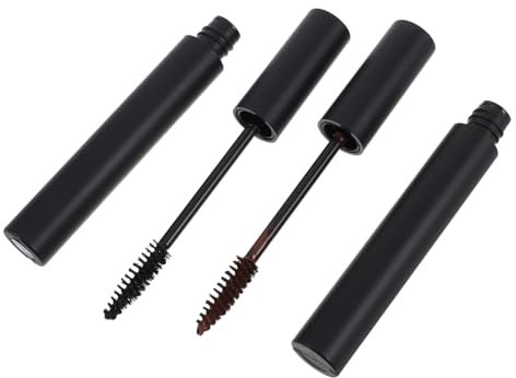 Mikinona 2 Stück Temporäre Bartfarbe mit Profi Pinsel Schnelles Auftragen Lichtbeständige Formel Schwarz und Braun für Männer Bart und Augenbrauen