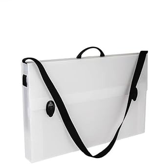Pryma Valigetta Porta Documenti in Polipropilene con Manico e Tracolla – 56x36x6 cm – 2 Chiusure a Clip, Leggera e Resistente