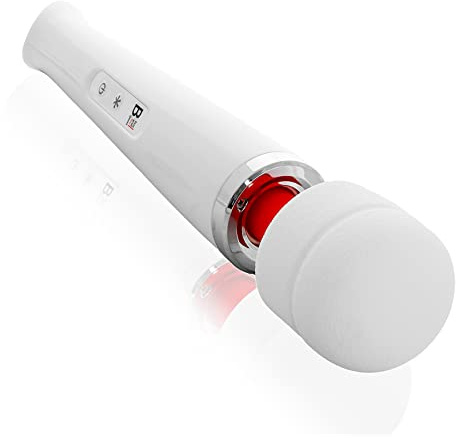 El De Varita Mágica Con 20 Vario/10 Velocidades - Vibradores De Apoyo Para Ella Con Estimulación Del Clítoris - Bastón De Masaje En Blanco, Blanco