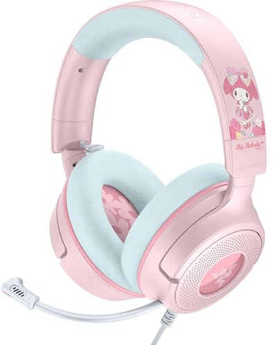 Razer Kraken V4 X Wired USB-C & Type A Gaming Headset, My Melody Edition
