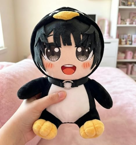 Peluches de Pingüino Goo Goo Gaga,Figura Anime,Adorable Muñeco de Peluche Inspirado en Videojuegos Gugu Gaga,Peluche para Fanáticos,Decorativo Coleccionable para Hogar,Oficina (A-con Sonido 25cm)
