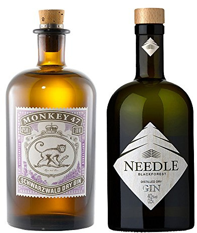 Monkey 47 Gin (0,5l) + Needle Gin (0,5l) - Zwei Gin´s aus dem Schwarzwald
