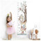 Little Deco Wandtattoo Wandsticker Kinderzimmer Junge Mädchen Messlatte | 150 cm Fuchs REH Wald | Tier Kinder Aufkleber Wanddeko DL350