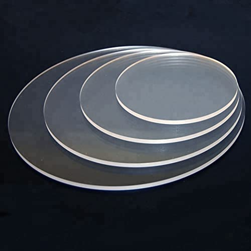 generic Disco in Plexiglass CRYLUX COLATO Plexiglass CRYLUX COLATO Dischi 10mm, 1cm Taglio Laser Tondo cerchio rotondo varie misure da 5cm a 90cm diametro (DIAMETRO 25cm)