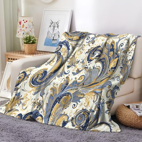 Genérico Manta Sherpa 200x200 cm, Patrón Estilo Cachemir Manta Calientes y Cómodas, Manta de Mullida y Suave Multicolor, Manta Decorativa para Silla, Sofá, Cama Oficina