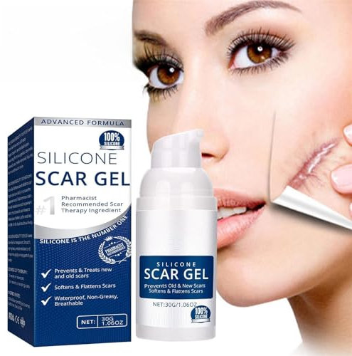 Gel Cicatrici - Gel Al Silicone | Crema Per Cicatrici | Riduzione Cicatrici Vecchie E Nuove | Idratante 30g | Trattamento Per Cicatrici, Per Rimozione Cicatrici