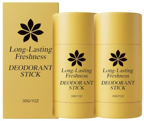 Avvchuy 2 Pcs Deodorant Sticks for Women, Mini Fresh Deodorant Stick for Travel & Lasts, Twist-Up (30g)