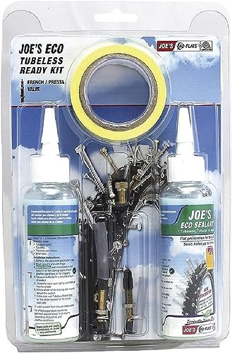 Joes NO FLATS, TUBELESS READY KIT (ECO SEALANT) 32MM VALVE / 25MM RIM TAPE
