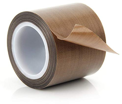 0.25mm 5x10m PTFE Teflon Tape Nonstick 500℉ High-Temp Fiberglass Adhesive Tape