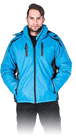 Leber&Hollman LH-Lagoon_Nbxxxl Isolierte Schutzjacke, Blau-Schwarz, XXXL Größe