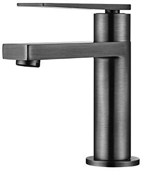 StoneArt Waschtischarmatur Wasserhahn Bad Einhebel-Mischbatterie Badarmatur Waschbecken Badezimmer Leeo 971219 graphit, 16cm, matt