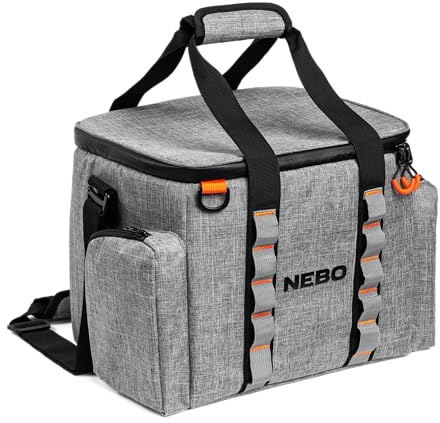 NEBO PolarPak Hybrid Cooler & Warmer Bag | 16 Quart (15L) Capacity, Portable Electric Cooler Backpack, Keeps Drinks Cold & Food Hot, Includes Shoulder Strap, Wall & Car Charger Adapters