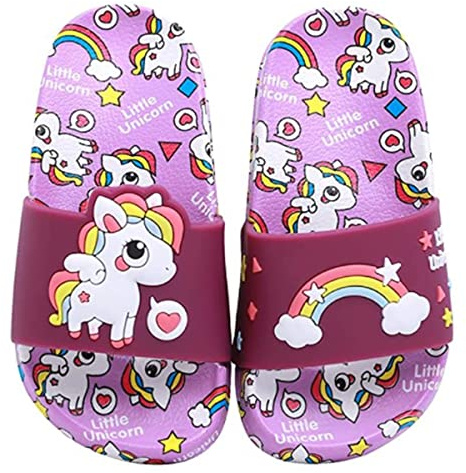 Ciabatte da Doccia Unicorno Ragazze Scarpe da Spiaggia e Piscina Bambini Estive Pantofole da Bagno Ragazzi Sandali da Interno E da Esterno