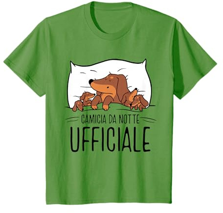 Camicia da Notte Bassotto Pigiama Dormire Maglietta