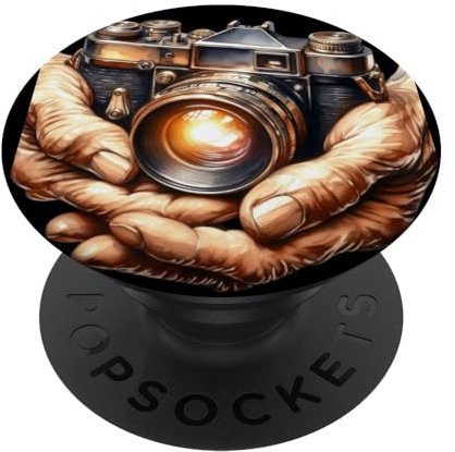 Vintage Brownie Analog SLR Camera Art Photographer Film PopSockets Adhesive PopGrip