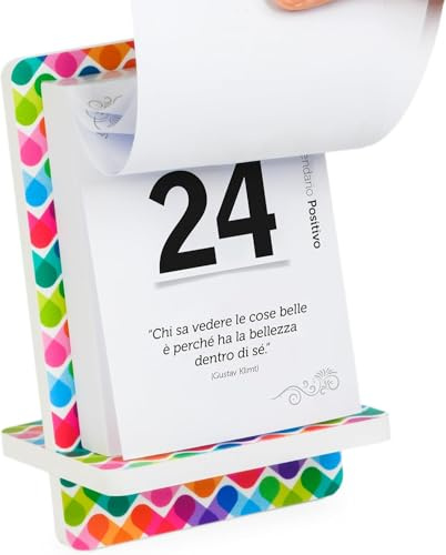 Calendario Positivo 2026 Motivazionale | da Tavolo con Supporto X SORRISI | Affronta le Giornate col Sorriso ed un Pensiero filosofico | Idea Regalo geniale | Dimensioni 12x19x11