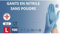 S&S Medical 100 guantes de nitrilo desechables resistentes sin polvo dispositivo médico hipoalergénicos sin látex | Médicos chef, esteticistas, tatuadores, uso alimentario | Varios tamaños (Azul, L)