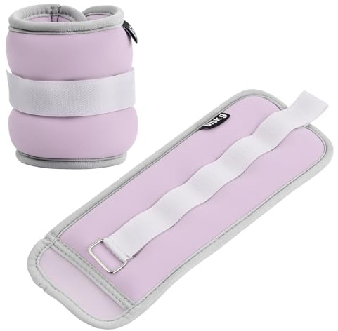 Ankle Weights Set,0.25/0.5/0.75kg 1 Pair Wrist Weights Leg Weight for Men Women, Weight Cuffs Arm Weights for Exercise Jogging Fitness Aerobics Dance Walking (Purple,2x0.5kg)