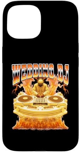Boda DJ Discjockey Disco Jockey Tocadiscos 90s Bootleg Carcasa para iPhone 15