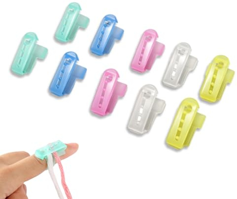 10 Anelli Guida Per Filati All'uncinetto Per Guida Filati a Dito, Anello Guida Per Filati All'uncinetto, Ditale Per Maglieria, Strumenti Per Filati Separati Per Accessori Per Lavori a Maglia All'uncin