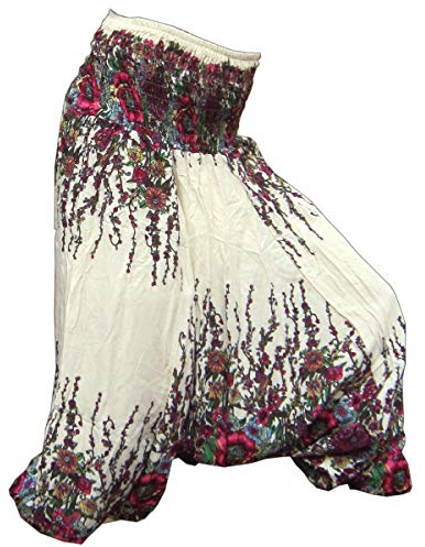 PANASIAM Aladin Pants Flower Beige, XL