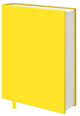 KICNIC Yellow Fabric Book Cover Jumbo, 1 Pack, 9x11 Inch, Adjustable