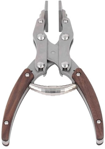 Lederkantenzange, Flachzange, Holzgriff, Abnehmbare Backe, Mund aus Legiertem Stahl, 38 Mm Backenbreite für Handwerk