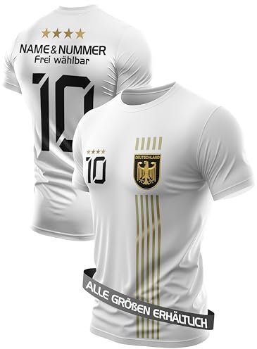 IIIII20Fo7IIIII Fussball Deutschland Trikot Em 2024 Kinder mit eigenem Namen personalisiert - Jungen National Fußball Kind Trikots - Jungs Fanartikel deutsche Nationalmannschaft ZT5G