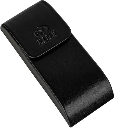 Time Resistance Estuche para Gafas de Cuero - Estuche Rígido para Gafas de Cuero - Porta Gafas