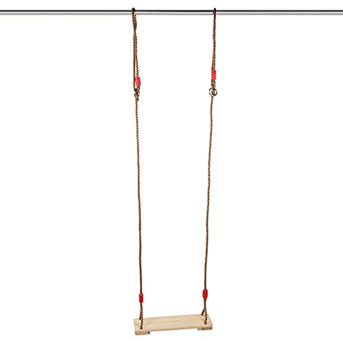 BSTCAR Hanging Wooden Swings,Load Bearing 150kg,Swing Seat Swing Chair for Children, Adults, Playground, Park, Garden