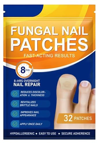 Fungal Nail Patches, Cuscinetti Multiuso per la Riparazione delle Unghie dei Piedi – Trattamento per Micosi delle Unghie dei Piedi Extra Forte, per Riparare Unghie Danneggiate (A)