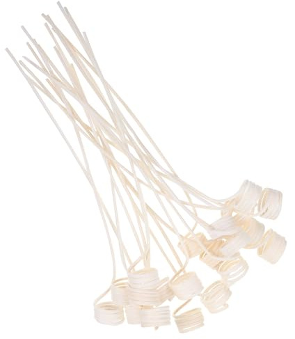 HEANUJJ Varillas Difusoras de Aromaterapia Hogar 20 Unidades de Ratán Curvado Varillas Aromáticas Reemplazables para Difusores de Aceites Esenciales Sala Cocina y Dormitorio