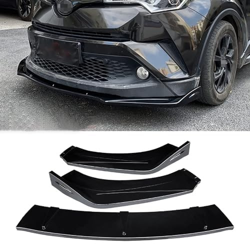 Coche Alerón Delantero para Toyota CHR 2018-2022,Splitter Spoiler Lip Set Carrocería Parachoques Accesorios AleróN Difusor de Parachoques