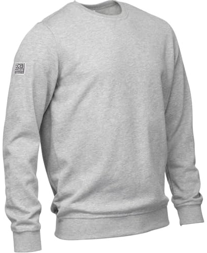 JCB Workwear Men's Marl Basic Sweatshirt, Grey, M