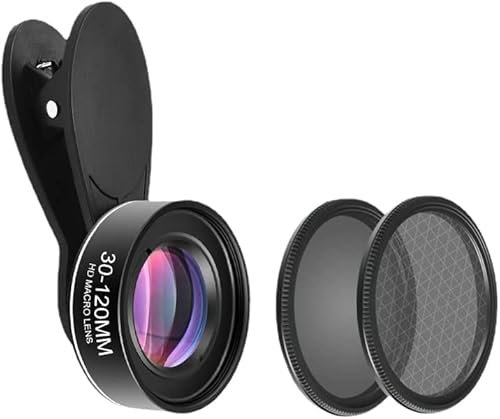 Makro-Objektiv Mit Großer Reichweite, 30-120 mm, Für iPad, iPhone, Samsung, Android, Pixel, Telefon - Mit Sternenlicht, CPL-Filter Und 37-mm-Clip