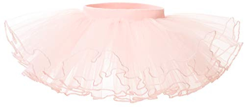 Bezioner Girls' Tutu Skirt 4 Layer Tulle Ballet Dance Dress Up 1-9 Years Pink