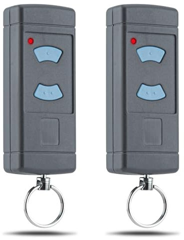 2er-Set HSE2-868 Ersatz-Handsender kompatibel mit Hörmann Torantriebe 868,3 MHz Fernbedienung nur mit Blauen Tasten – für SupraMatic, ProMatic, RotaMatic – 2-Kanal Mini