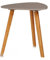 KHG Couchtisch grau im Scandi-Look, Tischbeine aus Bambus, Tischplatte 10 kg Belastbar aus Holzwerkstoff, Beistelltisch fürs Wohnzimmer, 40x40x40 cm