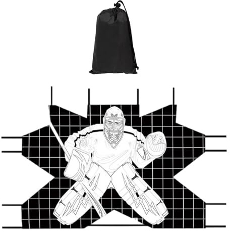 HGZLQKD Hockey Goal,Goalie Target, Equipment, Training Aid,Lightweight, Training Target,Hockey Net for Goalie Goal Practice Street, L
