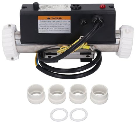 Calentador de la piscina Termostato de agua del calentador de eléctrico con control de temperatura Autoalefactor para bañera de spa Piscina (2kw)