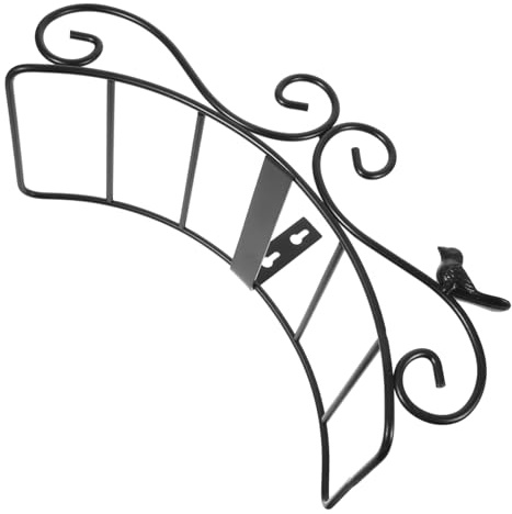Mikikit Soporte Metálico Vintage para Manguera de Jardín Almacenamiento Pared Resistente y Decorativo Soporte para Agua y Cuerda Montaje Fácil para Exterior