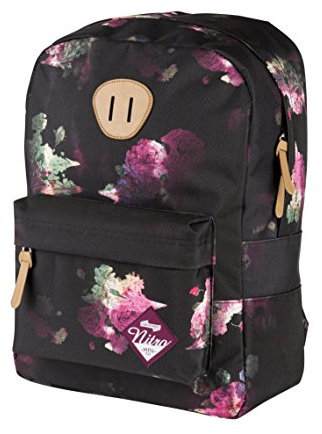 Nitro Urban Classic, Old School Daypack mit gepolstertem Laptopfach, urbaner Streetpack, Alltagsrucksack, Schulrucksack, Schoolbag, Negro Rose, 20L